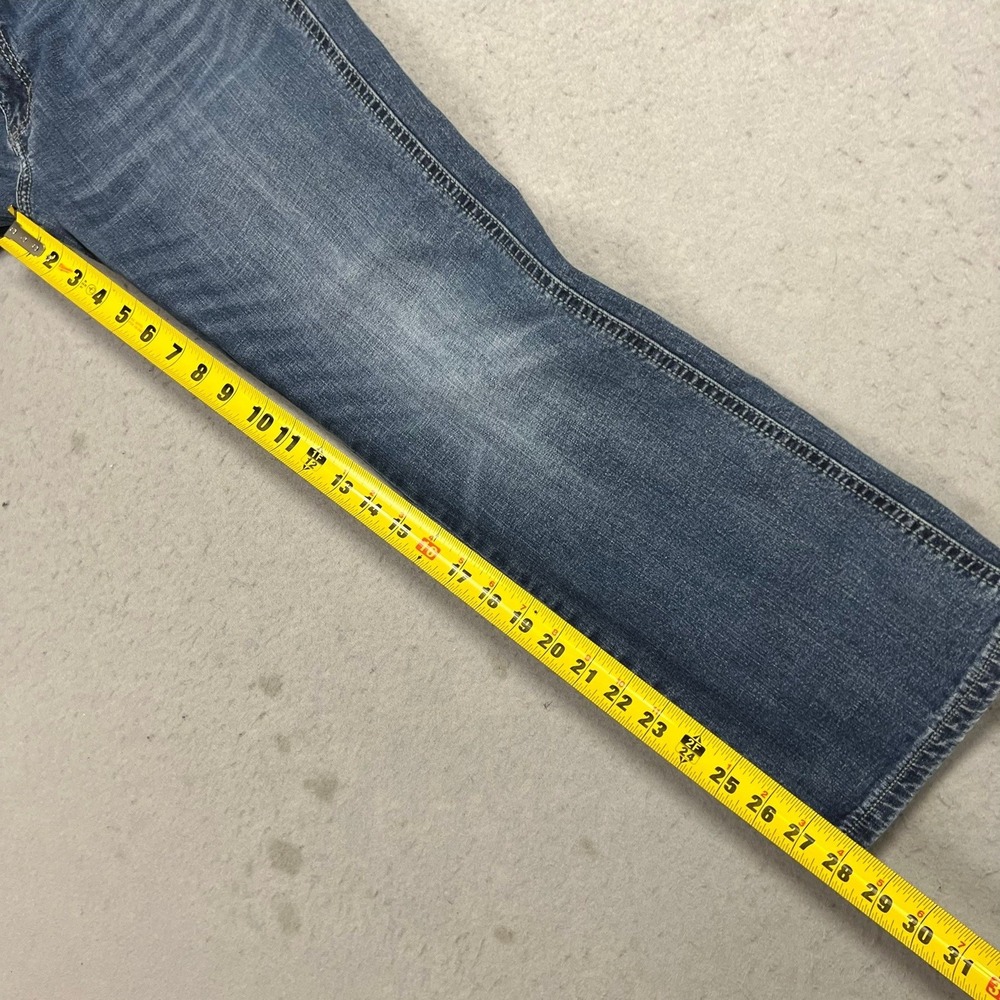 Wrangler 20X Mens Relaxed Fit Straight Leg Blue Denim Jeans 34x30 Fits 32x29 - Picture 8 of 10
